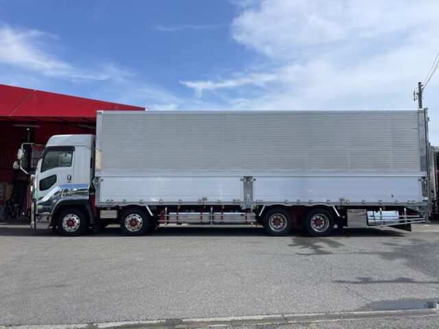 いすゞ：ギガ：ハイルーフ：ウィング：アルミホイール：スムーサー：木床