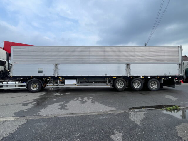 フルハーフ　トレーラーウィング　3軸　リフトアクスル(後軸残し)　1Mアオリ