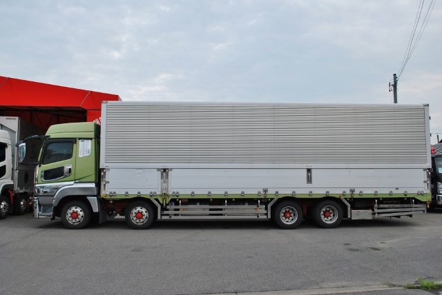 【437】三菱ふそう　スーパーグレート　低床　アルミウイング　ハイルーフ　リアエアサス