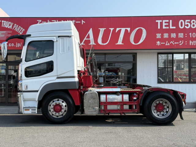 スーパーグレート：ハイルーフ：トレーラーヘッド：メッキ多数：アルミホイール：7速MT