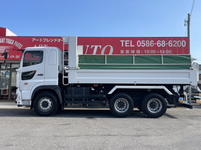 日野：17プロフィア：ダンプ：53×22：自重計：リアゲートエアーロック