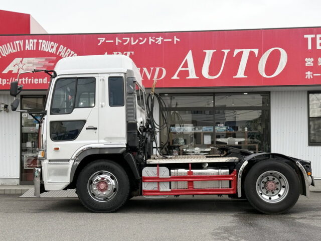 日野：テラヴィ：ハイルーフ：トレーラーヘッド：エアサス：V8ツインターボ