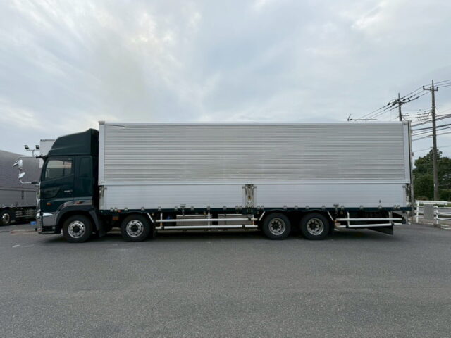 日野：17プロフィア：ハイルーフ：ウィング：アルミホイール：リア門口ステンレス