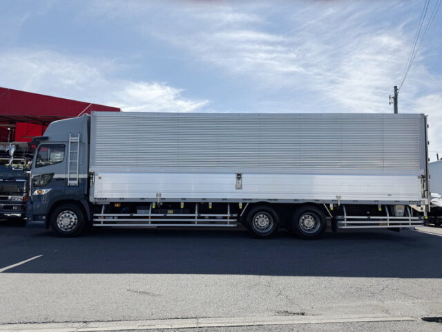 日野：17プロフィア：ハイルーフ：ウィング：リア門口ステンレス