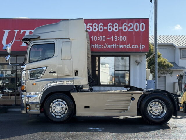 日野：プロフィア：ハイルーフ：トレーラーヘッド：エアロ付：エアサス：450馬力