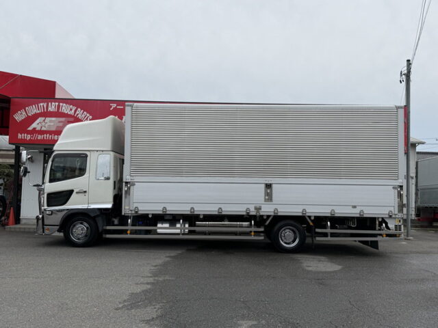 日野：17レンジャー：ハイルーフ：ウィング：6200ワイド：リア門口ステンレス