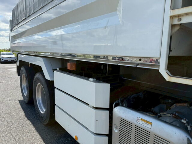 日野：プロフィア：ダンプ：5300×2350：アルミホイール：自重計：電動コボレーン：7速