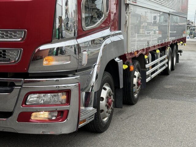 スーパーグレート：ハイルーフ：ウィング：メッキ多数：アルミホイール：格納ゲート