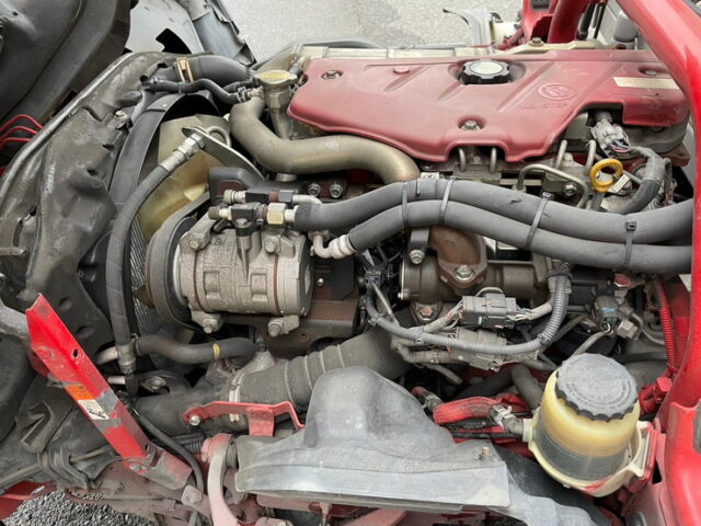 日野　デュトロ　冷凍バン　横扉　オバＱバンパー　ステンレス多数　キーストン