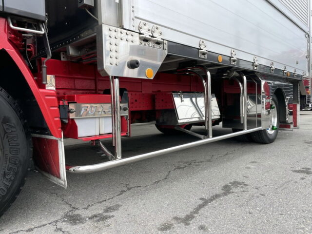 ブルーテックキャンター　ワイドロング　ウィング　架装多数　リア門口ステンレス