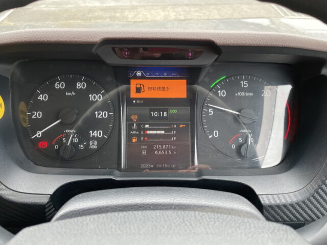 日野：プロフィア：ハイジャッキセルフ：アルミホイール：ステンレスサイドバンパー：TADANO４段クレーン