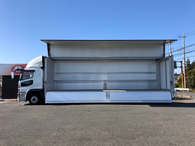 【308】三菱ふそうスーパーグレート　低床　パネルウイング　リヤエアサス　エアロ車