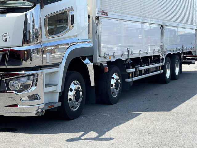 17スーパーグレート　ハイルーフ　ウィング　アルミホイール　格納ゲート　木床