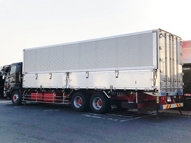 【369】日野プロフィア　高床　冷凍ウィング　床アルミ縞