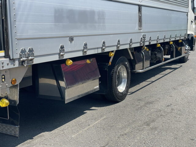 日野：17レンジャー：ハイルーフ：ウィング：7200ワイド：ステンレス多数：エアサス