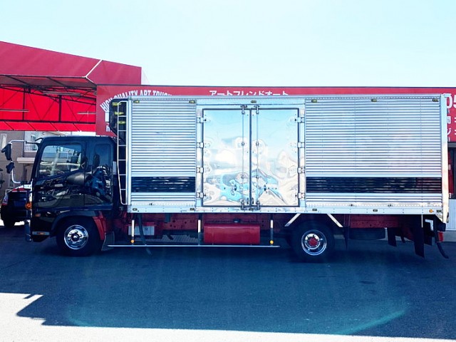 【510】日野　レンジャープロ　冷凍バン　板バネ　左観音　キーストン床