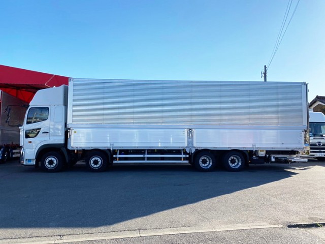 【553】日野　17プロフィア　ハイルーフ　ウィング　格納ゲート　門口ステンレス