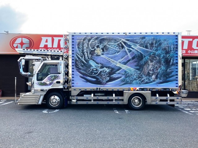 【573】いすゞ　エルフ　デコトラ　マニ割り済