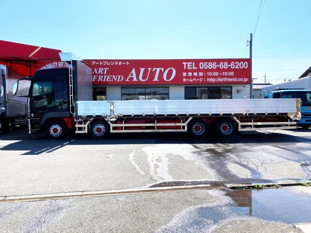 【576】ふそう　スーパーグレート　ハイルーフ　4軸　平ボディアルミB　後輪エアサス