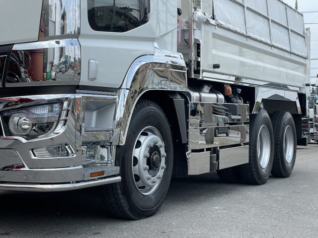 17スーパーグレート　ダンプ　5100×2200　未使用　新品ステンレス架装　7速MT　新明和ボデー