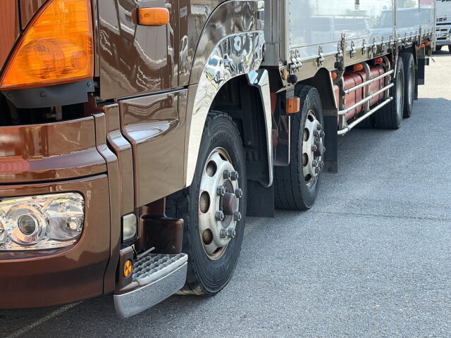 日野　プロフィア　冷凍ウィング　リア門口ステンレス　木床　プロシフト　380馬力