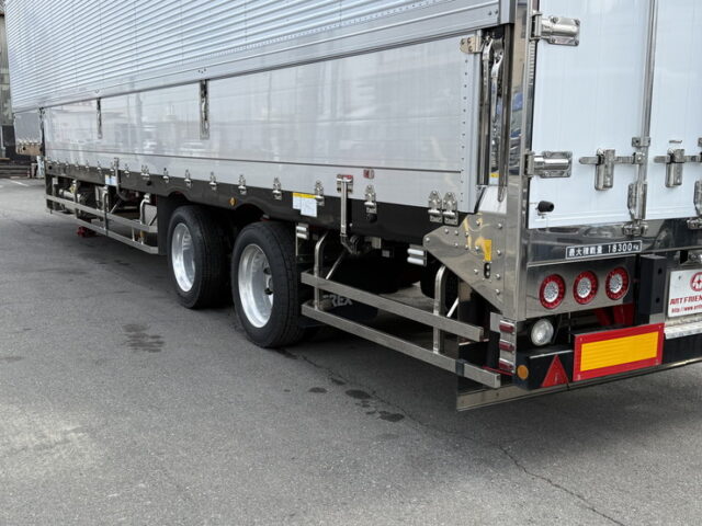 日本トレクス：トレーラー冷凍ウィング：段付き：2軸：前壁冷凍機：リフトアクスル