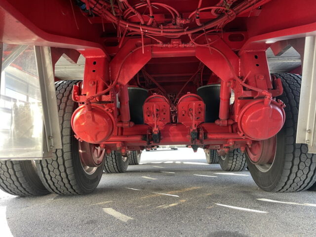 令和4年式 トレクス製 3軸 段付きトレーラーウィング リフトアクスル 後軸残し