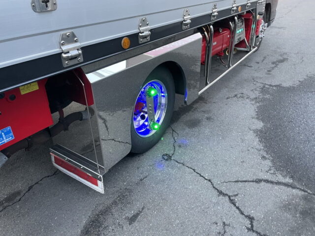 ブルーテックキャンター　ワイドロング　ウィング　架装多数　リア門口ステンレス