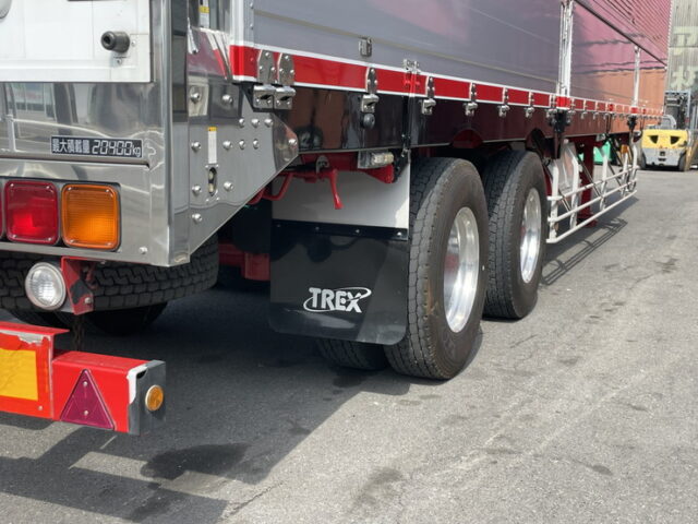 トレクス：R1年式：2軸：トレーラーウィング：リフトアクスル後ろ残し：アルミホイール