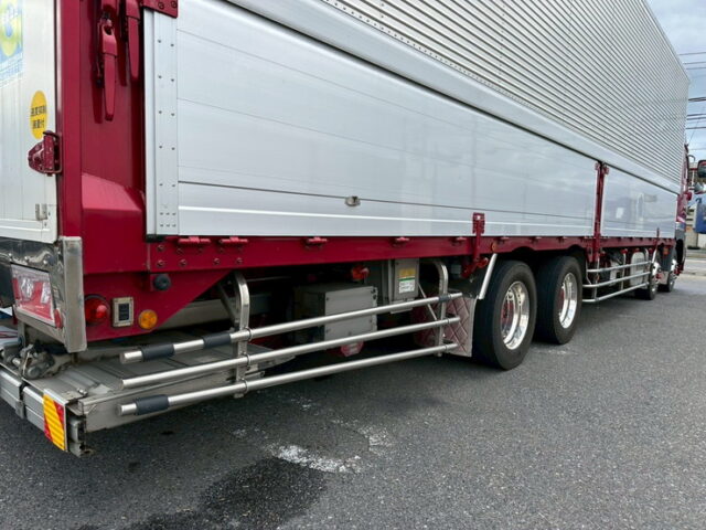 日野：17プロフィア：ハイルーフ：ウィング：メッキ多数：格納パワーゲート