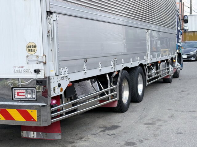 日野：17プロフィア：ハイルーフ：ウィング：メッキ多数：ステンレス多数：プロシフト