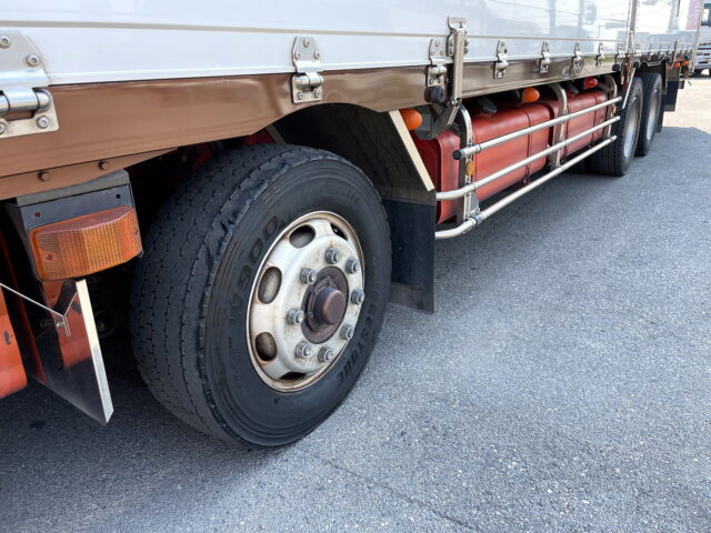 日野　プロフィア　冷凍ウィング　リア門口ステンレス　木床　プロシフト　380馬力