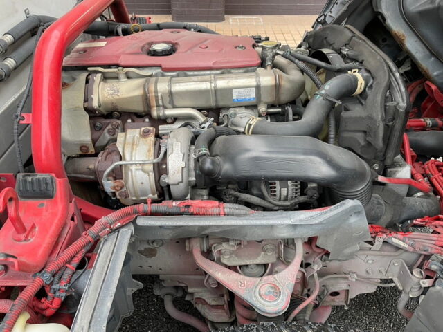 日野　デュトロ　冷凍バン　横扉　オバＱバンパー　ステンレス多数　キーストン