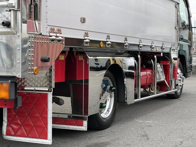 ブルーテックキャンター　ワイドロング　ウィング　架装多数　リア門口ステンレス