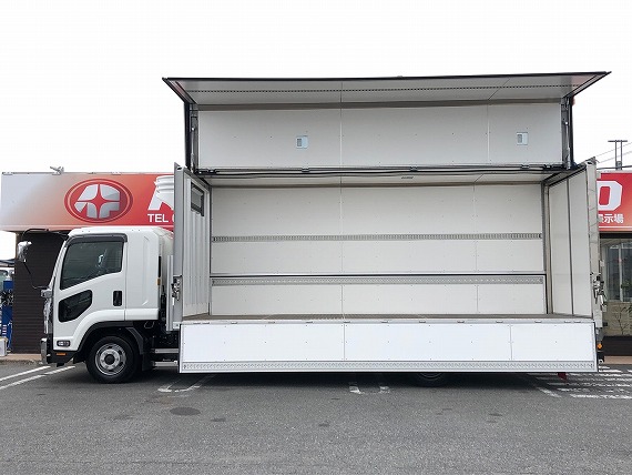 【347】いすゞフォワード　ワイド　冷凍ウイング　低温設定