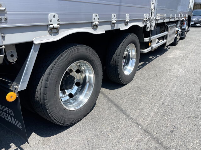 17スーパーグレート　ハイルーフ　ウィング　アルミホイール　格納ゲート　木床