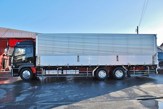 【151】三菱ふそうスーパーグレート　中低床　アルミウイング　ハイルーフ　総輪エアサス