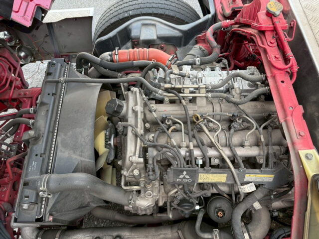 ブルーテックキャンター：造りボディ：アルミバン：ワイド超ロング：舟形バンパー：バスフェンダー