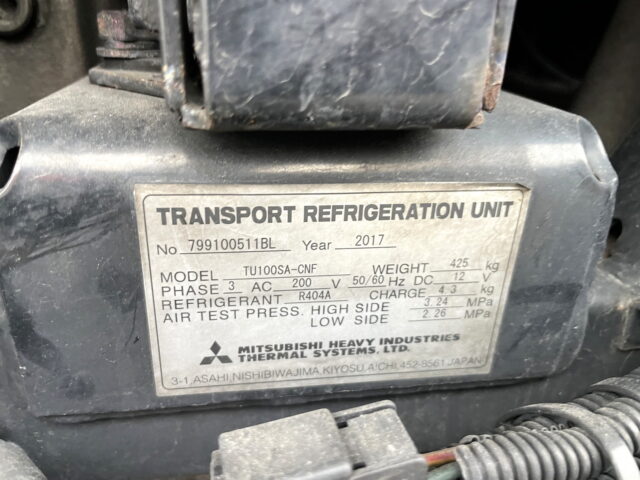 いすゞ　ギガ　ハイルーフ　冷凍バン　4軸　左観音扉2枚　サブエンジン　ジョロ４キーストン