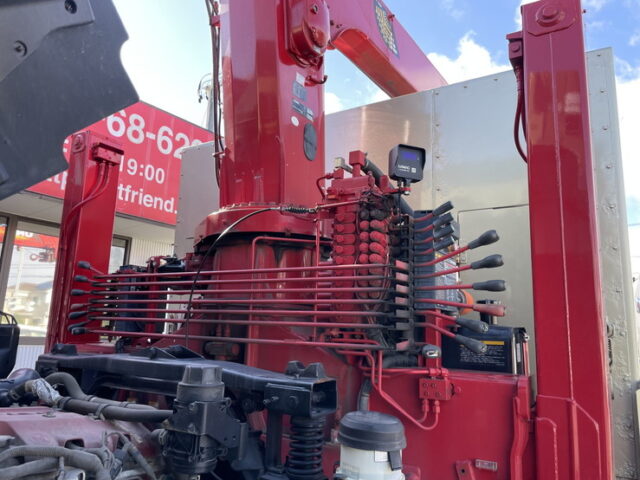 日野　17レンジャー　増トン　ハイジャッキセルフ　4段クレーン　ウィンチ付