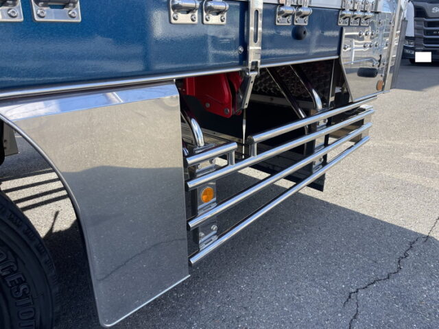 令和4年式 トレクス製 3軸 段付きトレーラーウィング リフトアクスル 後軸残し