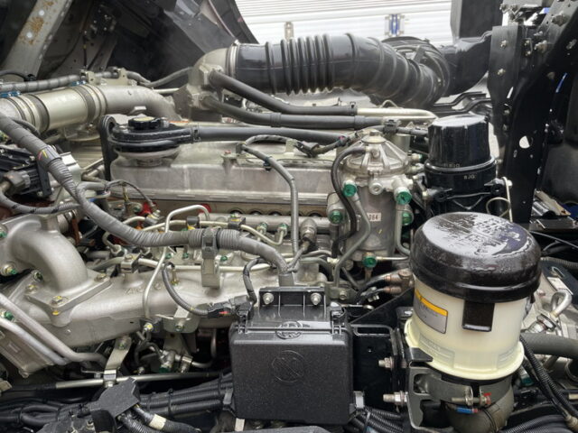 日野：プロフィア：ハイジャッキセルフ：アルミホイール：ステンレスサイドバンパー：TADANO４段クレーン