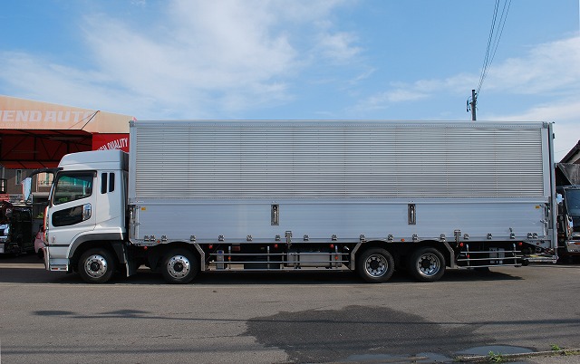 【227】三菱ふそうスーパーグレート　低床　アルミウイング　ハイルーフ　格納ゲート