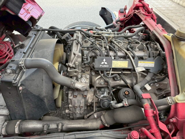 ブルーテックキャンター：造りボディ：アルミバン：ワイド超ロング：舟形バンパー：バスフェンダー