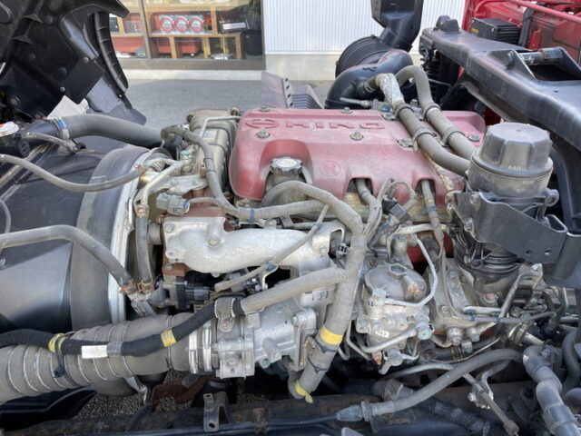 日野　17レンジャー　増トン　ハイジャッキセルフ　4段クレーン　ウィンチ付