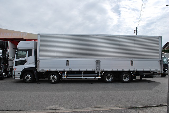 【275】UDトラックスクオン　低床　アルミウイング　格納ゲート　ハイルーフ　リヤエアサス