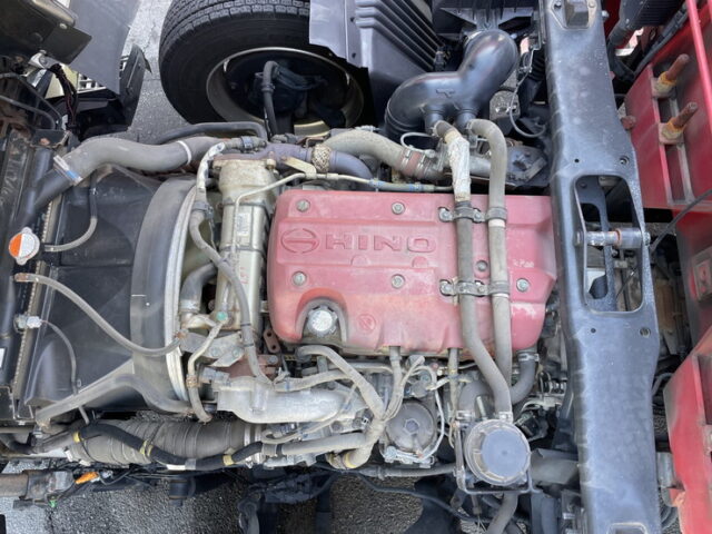 日野　17レンジャー　増トン　ハイジャッキセルフ　4段クレーン　ウィンチ付