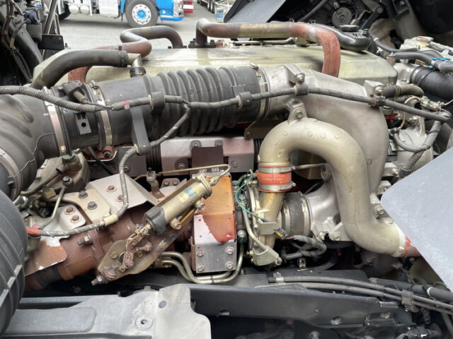 日野：プロフィア：アルミブロック平ボディ：7MT：ステンレス架装多数：メッキパーツ多数：アルミホイール　