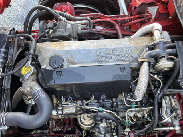 いすゞ：エルフ：造り平ボディ：内装生地張り：5MT：オバＱバンパー：フロントバイザー：架装多数