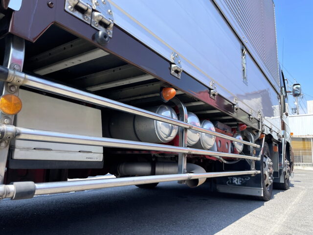 日野　プロフィア　冷凍ウィング　リア門口ステンレス　木床　プロシフト　380馬力